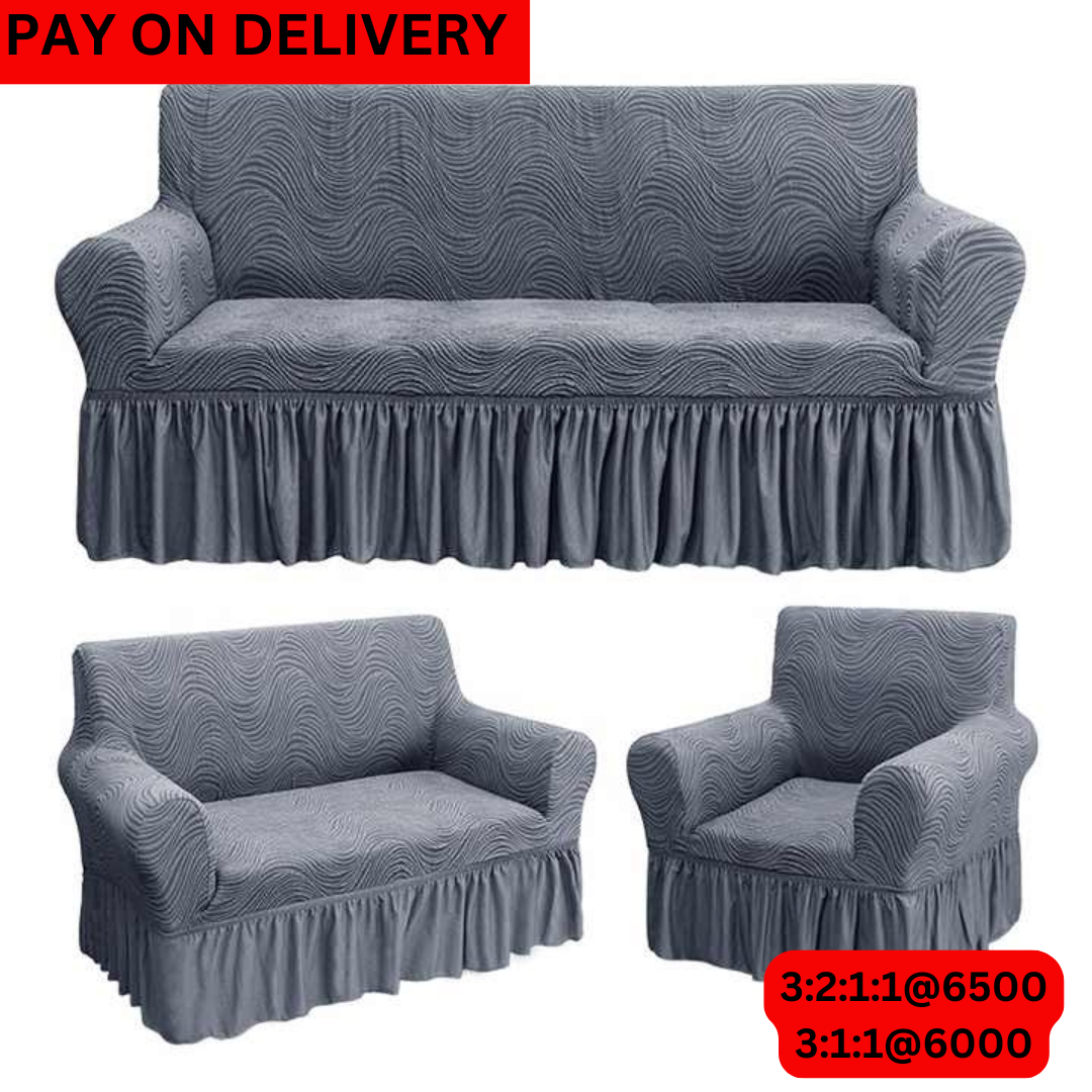 Royal Jacquard Sofa Covers (3.2.1.1 Grey)