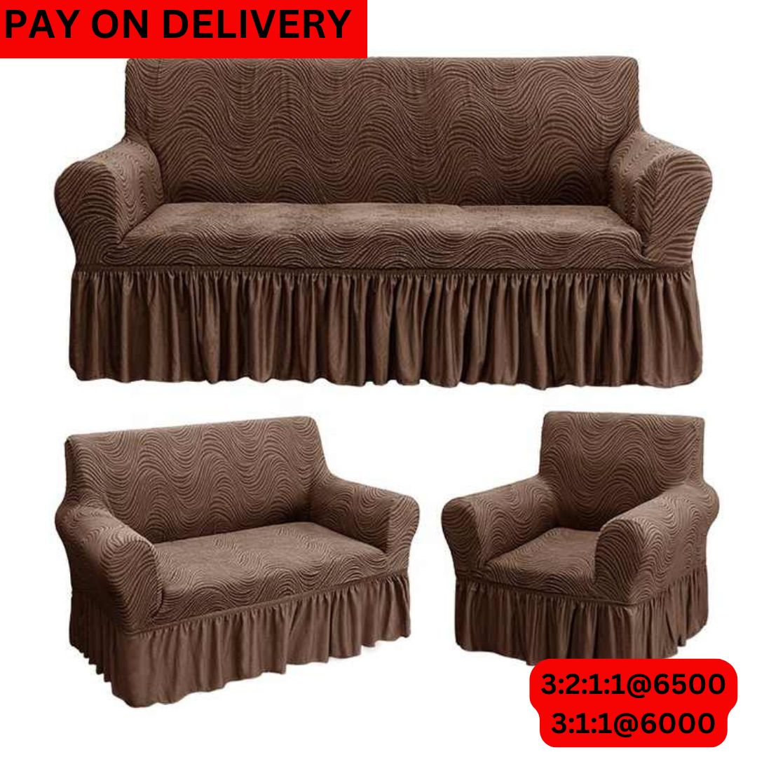 Royal Jacquard Sofa Covers (3.1.1 Brown)